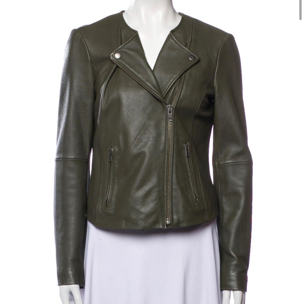 Joie Green Leather Jacket